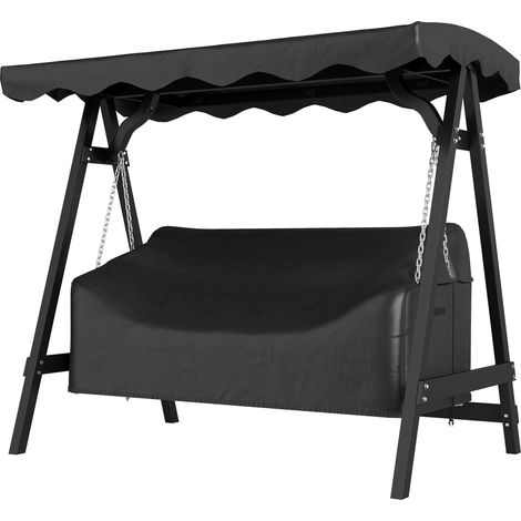 Housse imperméable pour balancelle jardin 3 places, anti-UV, coupe-vent, tissu Oxford 420D (1/5)