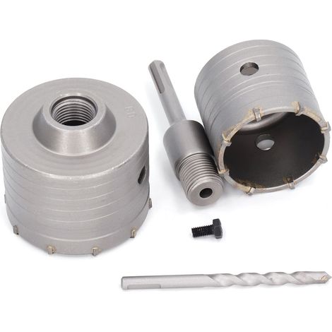 Set mit 5 Betonkernbohrern, 45 Stahl, YG8 Hartmetall, Wandbohrer für Mauerwerk, Stein und Ziegel (1/5)