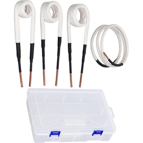Ensemble de 4 bobines de chauffage par induction avec noyau en laiton de 3,0 mm pour appareils de chauffage électrique, adapté au retrait des écrous et boulons.
