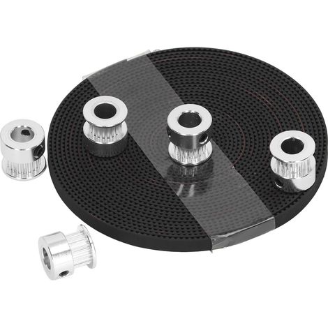 Poulie dentée 20 dents 8mm avec courroie synchronisée 5m pour CNC fraiseuse imprimante 3D (1/5)