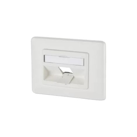 Metz Connect Modul Anschlussdose UP 1 Port unbestückt reinweiß 1309141002-E (1/2)