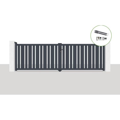 Elektrisches Flügeltor 4x1,2m VEYMONT + Motorisierung RANGER B150 (1/5)