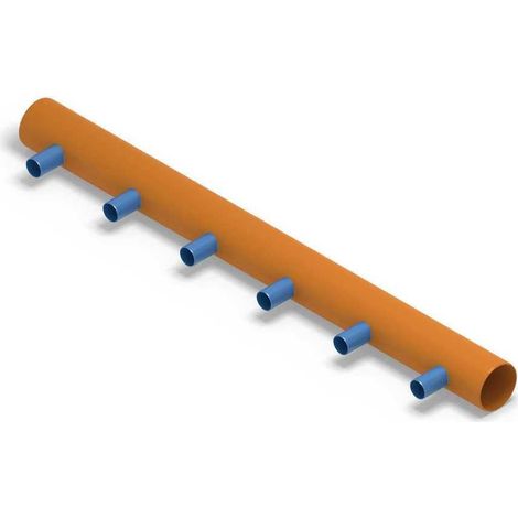 Distributeur thermique AWADUKT DN 500 BL 6 m, 6 raccords DN 200, centré