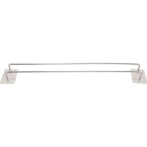 Étagère à Chaussures Murale Organiseur Antirouille et Gain de Place en Acier Inoxydable Argenté Support Robuste Espace pour 2 Paires pour Salle de Bain (1/5)