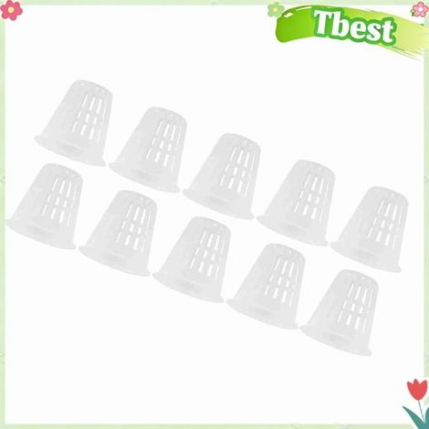 Tbest panier hydroponique de jardin Panier hydroponique en plastique Durable et sûr, tasse pour la piscine essence Noire Blanche (1/5)