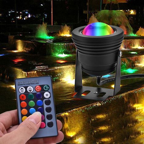 Projecteur sous-marin RGB 10 W à 9 LED 5730, 12 V (1/5)