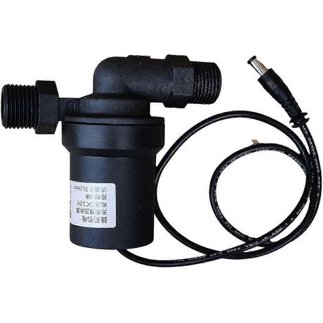 Pompe de circulation silencieuse 12 V CC pour chauffe-eau solaire, moteur sans balais, interface 1/2 pouce, débit 650 litres/heure (1/5)