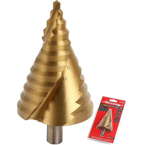 Neilsen Step Drill HSS Steel Titanium Cone Bit Hole Metal Cutter Tool 6 60mm (1/2)