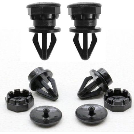 2 Clips Fixation Plage Arrière 799161KA2A Noir - Compatible Nissan Juke 2010-2014 - Supports Bagages (1/5)
