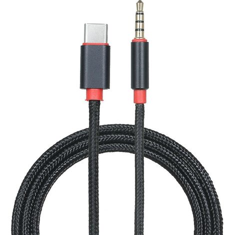 Type-C Male to 3.5mm TRRS Male Audio Cable 3.12ft USB-C to 3.5mm Headset Car/Home Stereo Adapter Cor (1/5)