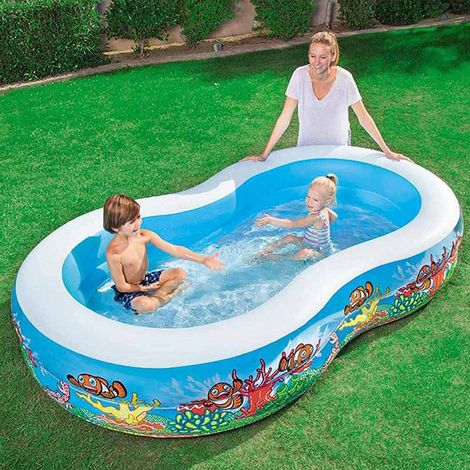 Piscina Gonfiabile per Bambini Bestway Fondo Marino 262x157x46 cm (1/5)