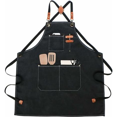 Tablier de Cuisine,Tablier de Travail,Tablier Barbecue,pour Barbecue, Restaurant, Jardin, Barbecue, Café (1/5)