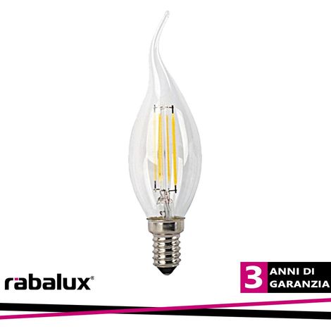 FIL. LED, E14 CF35, 4W, 470LM, 2700K                                                                     - Luce CALDA (1/2)