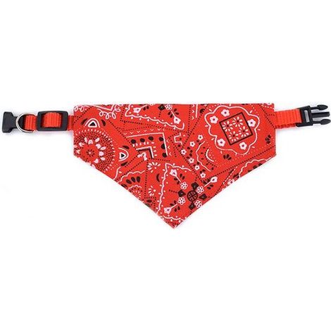 Collare per cani, sciarpa rosa, bandana, fazzoletto, ciliegie, cucciolo, 33/53 cm (1/5)