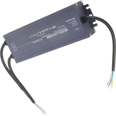 Alimentation LED étanche IP67 300W, transformateur à tension constante 170-265V AC vers 24V 12,5A pour enseignes lumineuses (1/5)