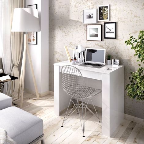KIONA Mesa Comedor extensible blanco (1/4)