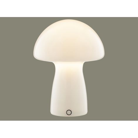 Lampe de table LED rechargeable Brilliant Erik, 2,5W, 250lm, 2700K, dimmable, blanc