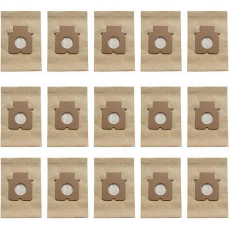 Lot de 15 sacs poubelle pour aspirateur Panasonic C-20E MC-E7101 (sacs en papier) (1/5)