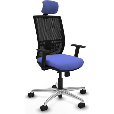 Silla ergonómica piqueras y crespo Yunquera negro soporte lumbar (1/2)