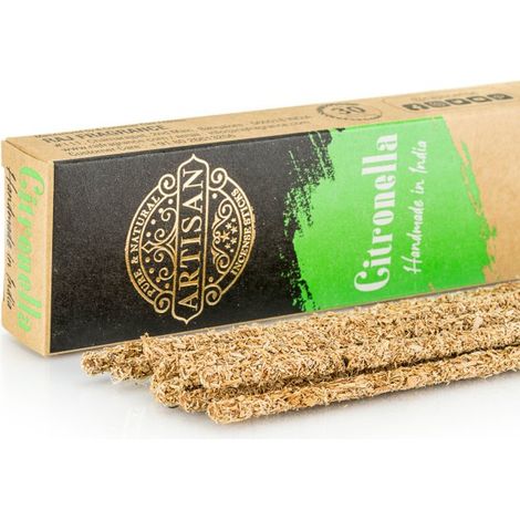 Bastoncini di incenso artigianali arrotolati in Palo Santo - Citronella