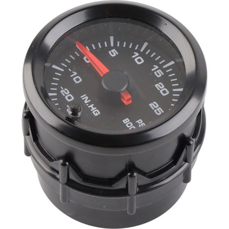 12V 2-in-1 Turbo-Druckmanometer -30 bis 30 PSI, weißes Leuchtmanometer, Universalmessgerät (1/5)