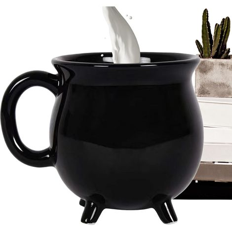 Tasse Café Chaudron - Mug Céramique Halloween pour Boissons,Bol Décoratif pour Soupe Thé Latte Jus Bureau Cuisine Salon Fête Famille (1/5)