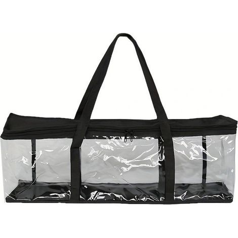 Sac De Rangement Cd-Dvd - Transparent Avec Fermeture Éclair - Protection Anti-Rayures - Capacité 35 À 40 Disques - 1 Pièce