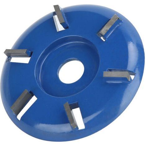 Disque de Sculpture sur Bois, Roues pour meuleuse d'angle Roues et disques abrasifs Acier 6 Dents Puissance Outil de Fraisage Meuleuse d'angle Accessoires pour Le Travail du Bois(Lame Plate) L (1/4)