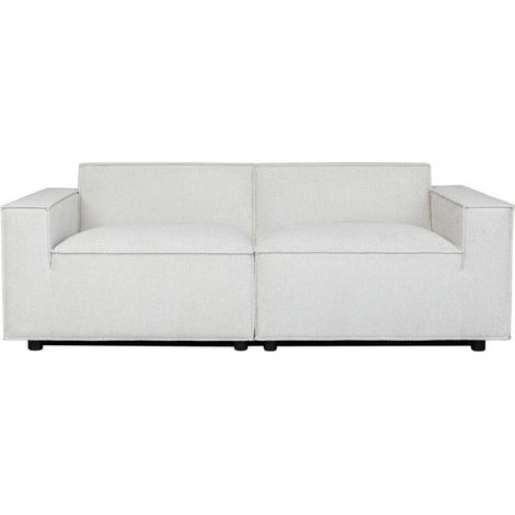 Canapé modulable - 3 places - IGOR - Tissu Beige - 198 x 94 x 70 cm (1/5)