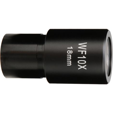 Oculaire WF10X 18mm pour microscope biologique, lentille optique grand angle avec échelle, accessoire de laboratoire, pièce de rechange professionnelle (1/5)