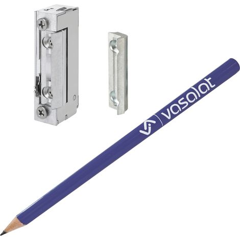 EffEff Türöffner 118E FaFix 10-24V AC/DC  - elektrischer Türöffner mit Aufschraubstück 118.580, universal einsetzbar, Dauerbetrieb, Stahl verzinkt