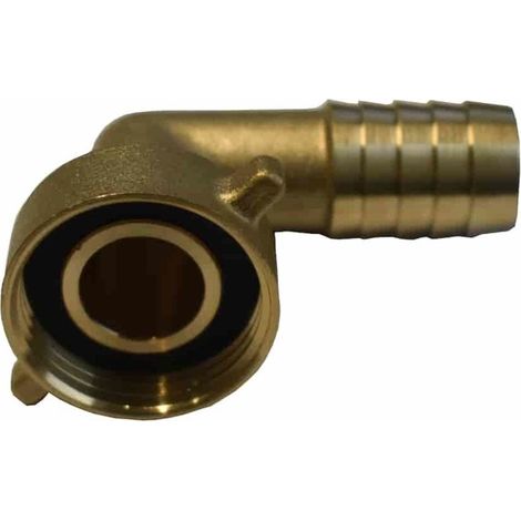 Raccord Laiton Coudé 1 Pouce pour Tuyau d'Arrosage 19mm (1/2)