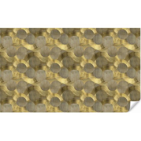 Carta da Parati Moderno - Geometrico - Oro 500x300 cm (1/5)