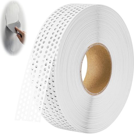 5cm x 40m Bande Placo Autocollante, Ruban de Renfort PVC pour Placo et Plaques de Plâtre, Armierungsband Anti-fissure (1/5)