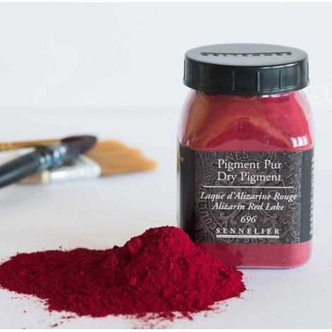 Pigment pour création de peinture - pot 60 g - Laque d'Alizarine rouge