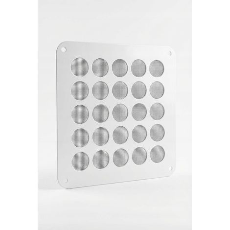 Griglia di ventilazione in metallo 14x14 / 17x17 bianca (1/2)