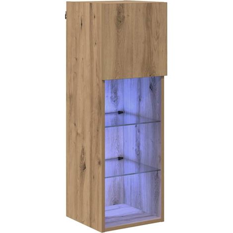 Maison Exclusive - Wandmontierter TV-Schrank Artisan-Eiche 30,5 x