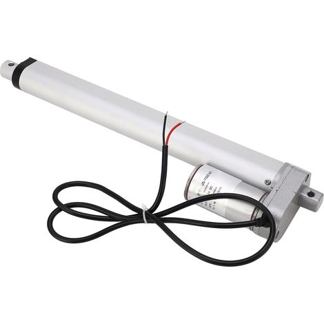 Vérin Électrique Linéaire Mini 750N Course 250mm 12V pour Moteur Agricole Extérieur Robotique Domotique Blanc avec Contrôleur Télécommande (1/5)