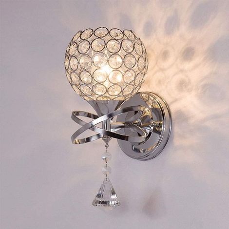 Crystal Mur Lights Mall Lampe Decorative Murce Galced Bedside Bedroom Asle Lights Salon Room Asle Escalier Light (1/5)