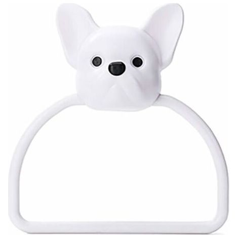 Porte-serviettes en plastique pour enfants, anneau de serviette à ventouse, porte-serviettes de salle de bain, pour cuisine d'hôtel (1/5)
