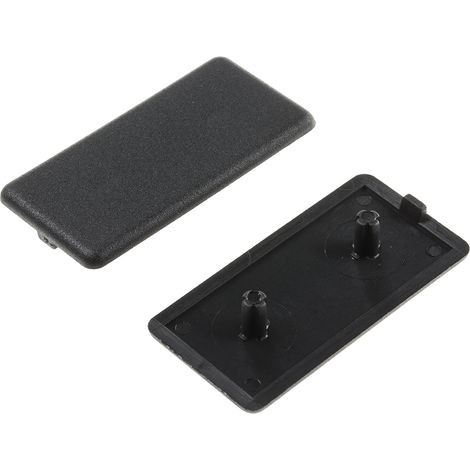 Capuchon Noir, Profilé de 30 x 60 mm ( Prix pour Sachet de 10 )