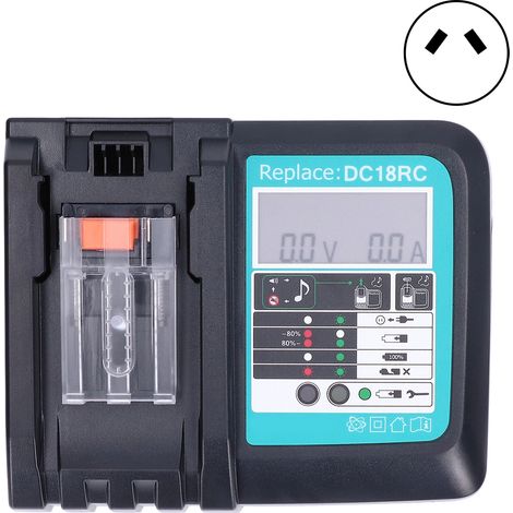 Chargeur de batterie Lithium pour DC18RC 14.4V/18V Li-Ion BL1860 BL1430 Série 100-240V Prise AU (1/5)