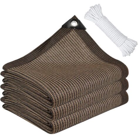 Filet D'ombrage, 3x3m Filet Protection Solaire avec Oeillets, Anti-UV Toile Ombrage Exterieur, Voile D'ombrage Rectangulaire, Filet Ombrage avec 5M Cordes pour Patio/Serre/Jardin/Pergola/Pet House (1/5)