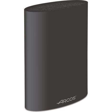 Arcos Bloque Universal para Cuchillos hasta 20 cm - Hecho de Caucho Termoplástico 220 x 160 x 65 mm - Color Negro