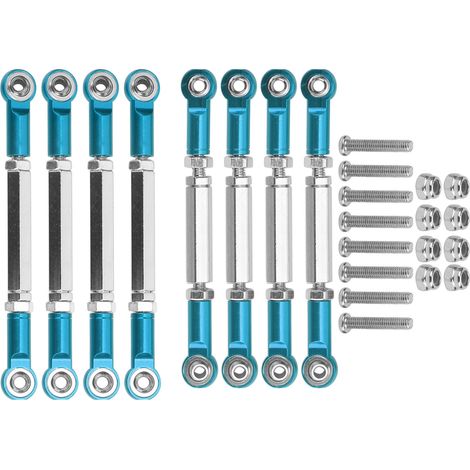 Bras De Liaison De Servo Direction En Métal Pour Voiture Rc Avec Embouts De Biellette Compatible Wpl Mn Feiyu Lot De 1 (1/5)