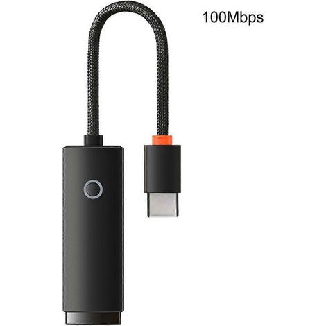 Adaptateur réseau Ethernet USB 10/100Mbps, USB C/USB A vers RJ45, fiable pour ordinateur portable PC Mac. (1/4)