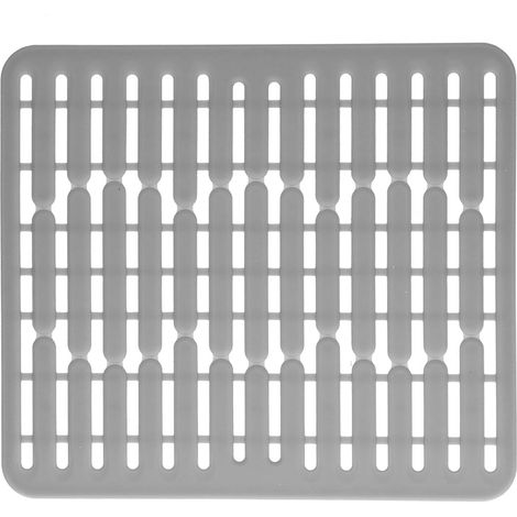 Protège-évier multifonction antidérapant, tapis de séchage pour vaisselle, coussin d'isolation thermique pour cuisine (tapis d'évier) (1/5)