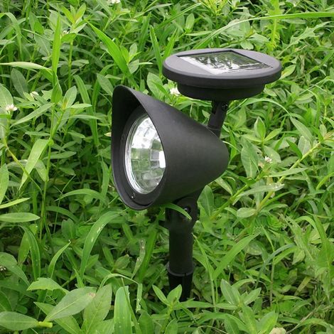 Projecteur solaire puissant 4 LED – Spot extérieur haute luminosité – Lampe pelouse rechargeable，5 pièces1