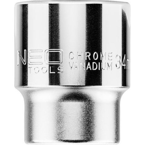 Douille Hexagonale - 3/4" - 34 mm - Acier Chrome-Vanadium - Pour Clés À Douilles - 1 Pièce (1/5)