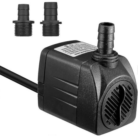 Pompe à eau submersible 25 W 1500 l/h avec câble d'alimentation de 1,5 m et 2 buses (1/3)